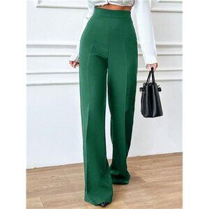 Women's Elegant Office Wear Straight-Leg High-Waisted Toothpick Pants